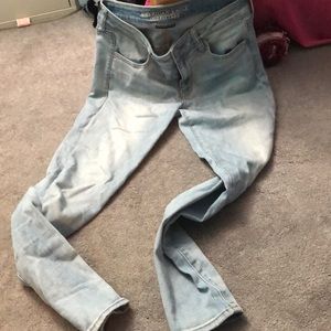 Light wash American eagle Jegging
